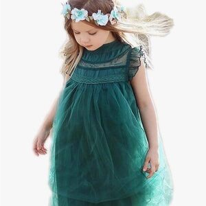 Elegant Green Kids Formal Dress size 5t